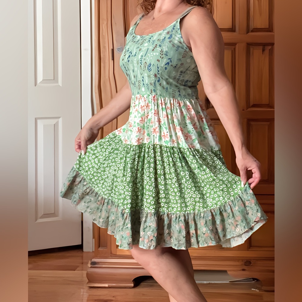 Paani Spaghetti Strap Cocktail Dress Large